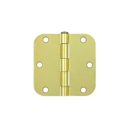 Deltana S35R54 5/8 Radius Hinge Brushed Brass, 10PK S35R54-XCP10